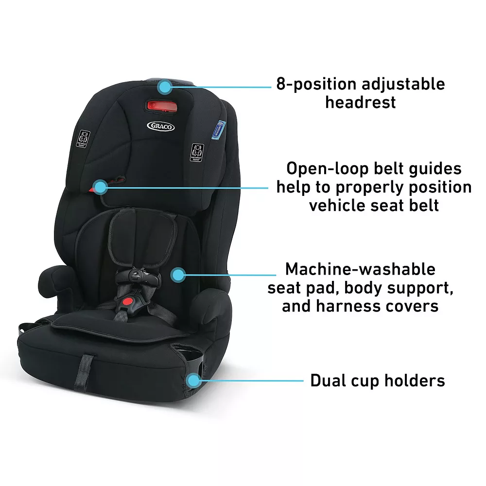Graco Tranzitions 3-in-1 Harness Booster Convertible Car Seat 4 Graco Tranzitions 3-in-1 Harness Booster Convertible Car Seat - Image 4