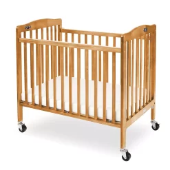 Pocket Crib Portable Folding Wood Crib By LA Baby