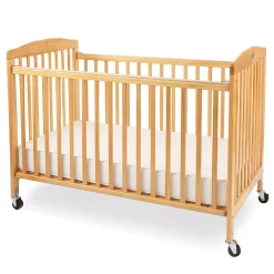 LA Baby Full Size Wood Folding Crib