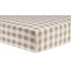 Trend Lab Check Deluxe Flannel Fitted Crib Sheet