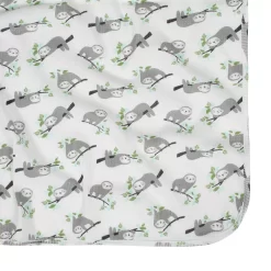 Just Born® 2-pack Thermal Sloth Print Blankets -Baby World 3230145 ALT3