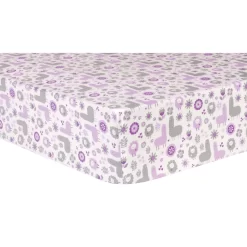 Trend Lab Llama Friends Deluxe Flannel Fitted Crib Sheet
