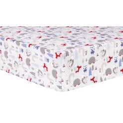 Trend Lab Winter Forest Deluxe Flannel Fitted Crib Sheet