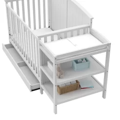 Storkcraft Steveston 4-in-1 Convertible Crib & Changer With Drawer -Baby World 3232007 ALT2