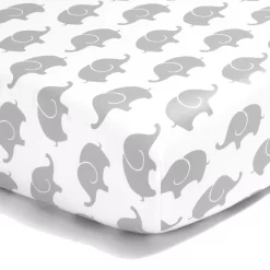 The Peanut Shell Elephant Fitted Crib Sheet