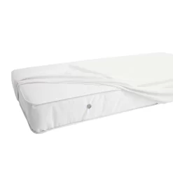 LA Baby White Fitted Crib Sheet -Baby World 3391076 ALT3