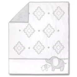 Wendy Bellissimo Hudson Elephant Reversible Crib Quilt