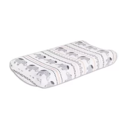 The Peanutshell Boho Elephants Changing Pad Cover