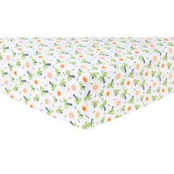 Trend Lab Dinosaur Palm Deluxe Flannel Fitted Crib Sheet