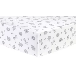 Trend Lab Safari Chevron Deluxe Flannel Fitted Crib Sheet