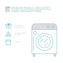 Lush Decor 2-pack Rosalie Window Curtains -Baby World 3628152 ALT5