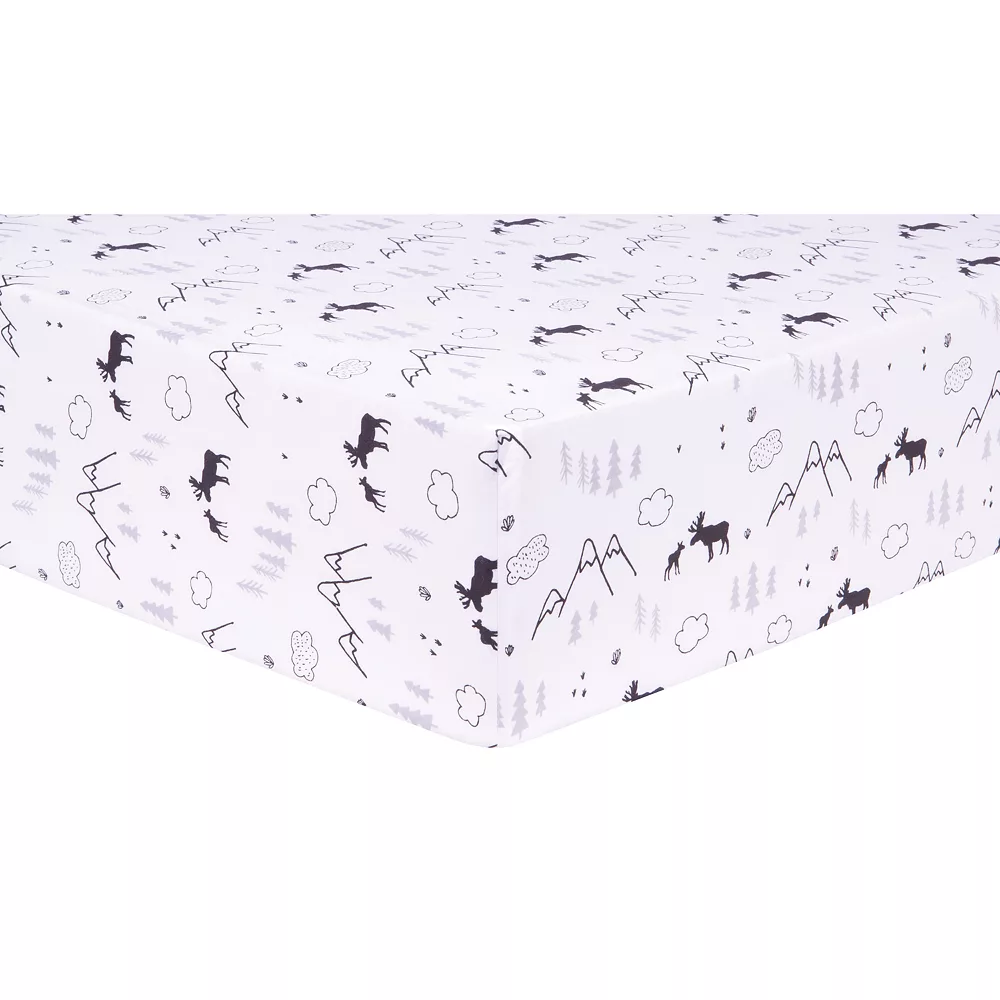 Trend Lab Lumberjack Moose 3 Piece Crib Bedding Set 5 Trend Lab Lumberjack Moose 3 Piece Crib Bedding Set - Image 5