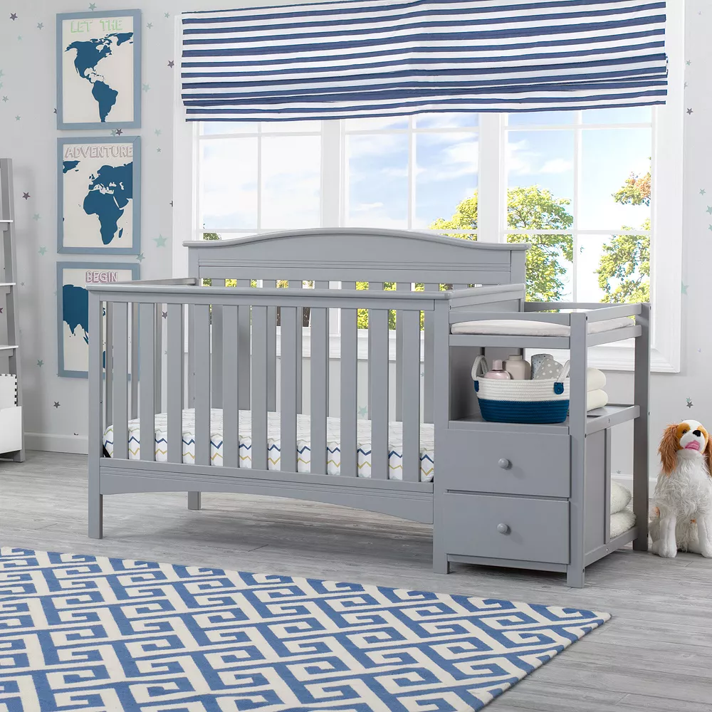 Delta Children Birkley Convertible Baby Crib N Changer 1 Delta Children Birkley Convertible Baby Crib N Changer