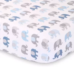 The Peanutshell Sleepy Elephant 3 Piece Crib Bedding Set -Baby World 4410901 ALT2