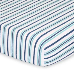 The Peanutshell 2 Pack Nautical & Stripes Fitted Crib Sheets -Baby World 4410910 ALT2