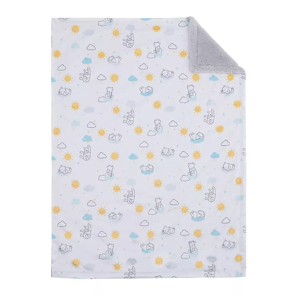 Disney's Winnie The Pooh Velboa & Sherpa Baby Blanket 2 Disney's Winnie The Pooh Velboa & Sherpa Baby Blanket - Image 2