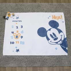 Disney's Mickey Mouse Milestone Baby Blanket -Baby World 5242248 ALT4