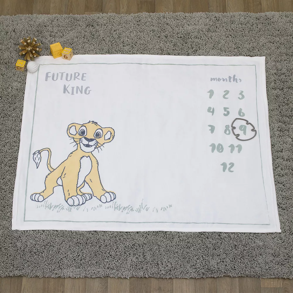 Disney's The Lion King Simba Milestone Baby Blanket 5 Disney's The Lion King Simba Milestone Baby Blanket - Image 5
