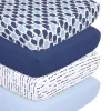 The Peanutshell 4-Pack Nautical Crib Sheets