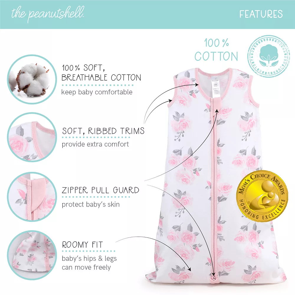 The Peanutshell Floral 2-Pack Sleepbags 5 The Peanutshell Floral 2-Pack Sleepbags - Image 5