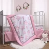 The Peanutshell Pink Floral 3-Piece Crib Bedding Set