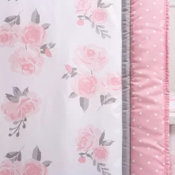 The Peanutshell Pink Floral 3-Piece Crib Bedding Set -Baby World 5341660 ALT4