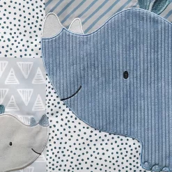 The Peanutshell Rhino 3-Piece Crib Bedding Set 8 The Peanutshell Rhino 3-Piece Crib Bedding Set -Baby World 5341661 ALT5