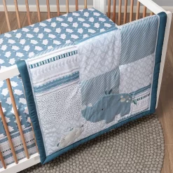 The Peanutshell Rhino 3-Piece Crib Bedding Set 9 The Peanutshell Rhino 3-Piece Crib Bedding Set -Baby World 5341661 ALT6