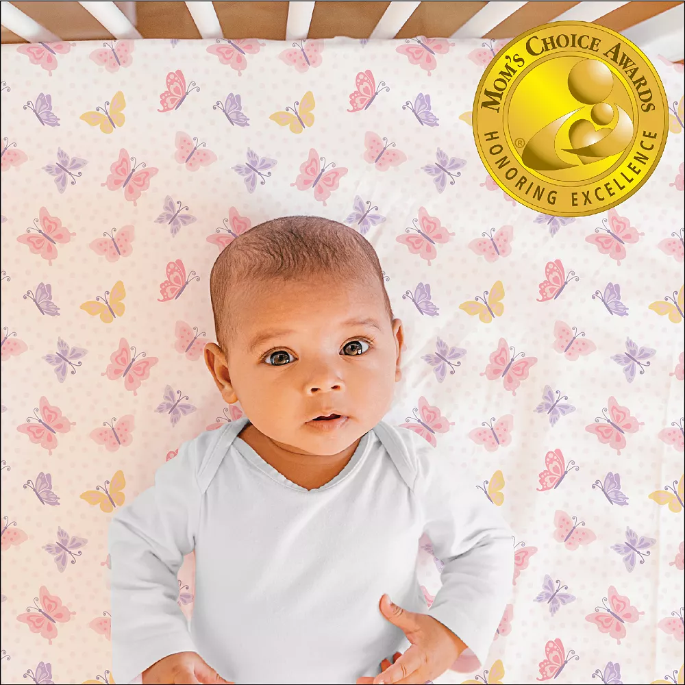 The Peanutshell 2-Pack Butterfly Crib Sheets 3 The Peanutshell 2-Pack Butterfly Crib Sheets - Image 3