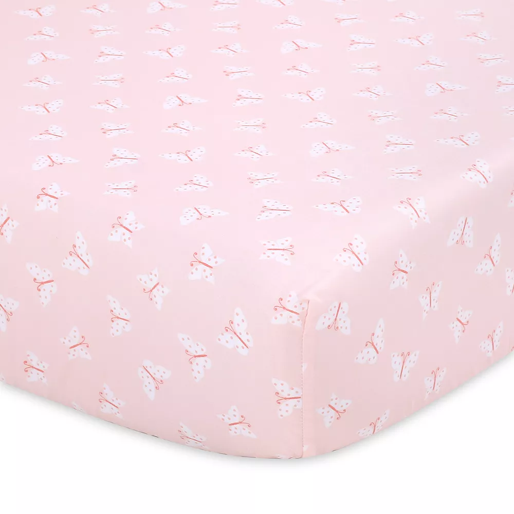 The Peanutshell 2-Pack Butterfly Crib Sheets 4 The Peanutshell 2-Pack Butterfly Crib Sheets - Image 4
