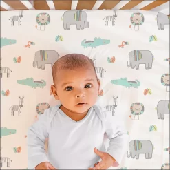 The Peanutshell 2-Pack Safari Crib Sheets -Baby World 5341663 ALT2