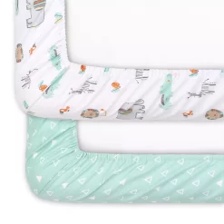 The Peanutshell 2-Pack Safari Crib Sheets -Baby World 5341663 ALT5