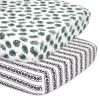 The Peanutshell 2-Pack Botanical Crib Sheets