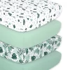 The Peanutshell 4-Pack Botanical Crib Sheets
