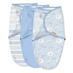 SwaddleMe Original Elephants And Stripes 3-Pack Swaddles