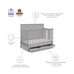 Graco Storkcraft Homestead 4-in-1 Convertible Crib With Drawer -Baby World 5613314 ALT11