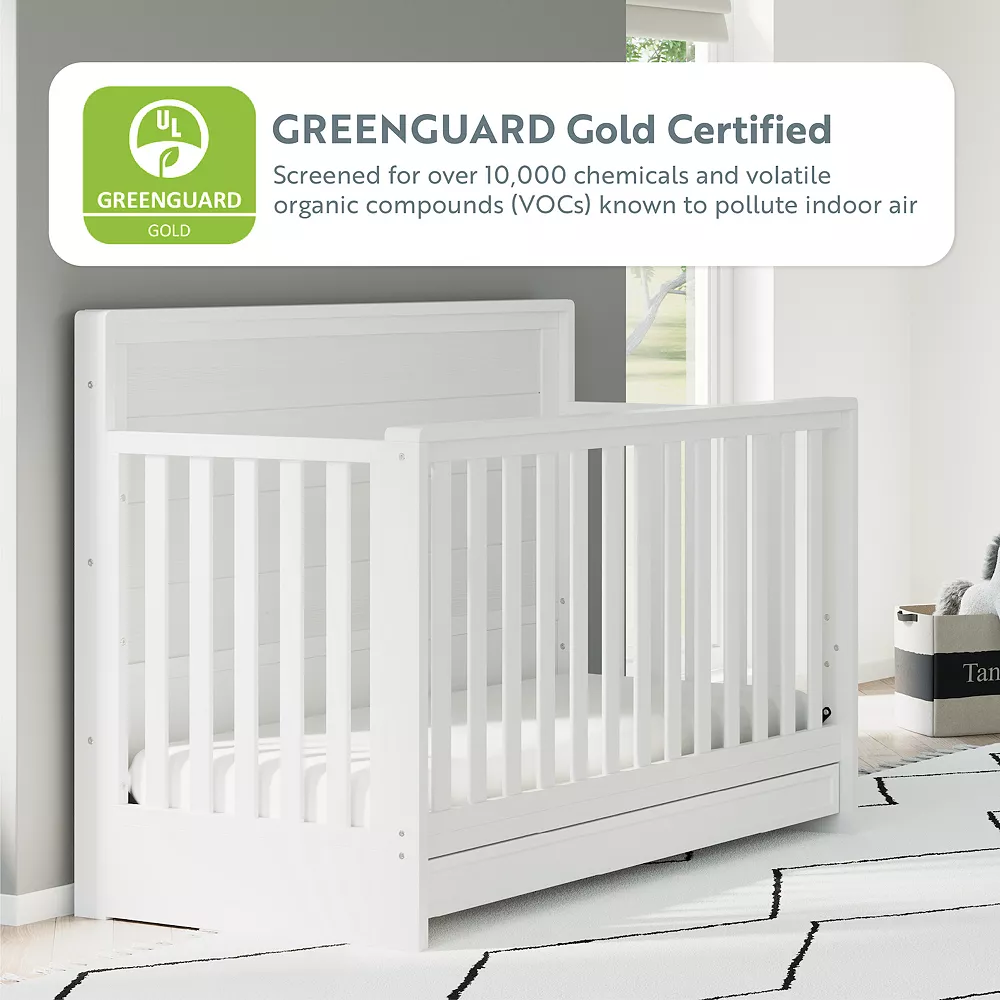 Graco Storkcraft Luna 4-in-1 Convertible Crib With Drawer 3 Graco Storkcraft Luna 4-in-1 Convertible Crib With Drawer - Image 3