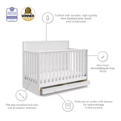 Graco Storkcraft Luna 4-in-1 Convertible Crib With Drawer 9 Graco Storkcraft Luna 4-in-1 Convertible Crib With Drawer -Baby World 5613315 ALT11