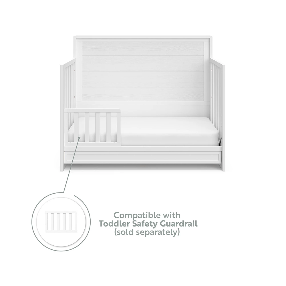 Graco Storkcraft Luna 4-in-1 Convertible Crib With Drawer 5 Graco Storkcraft Luna 4-in-1 Convertible Crib With Drawer - Image 5
