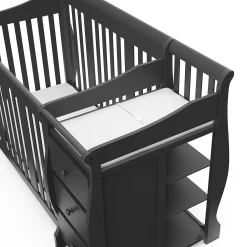 Graco Storkcraft Portofino 4-in-1 Convertible Crib And Changer -Baby World 5613318 ALT2