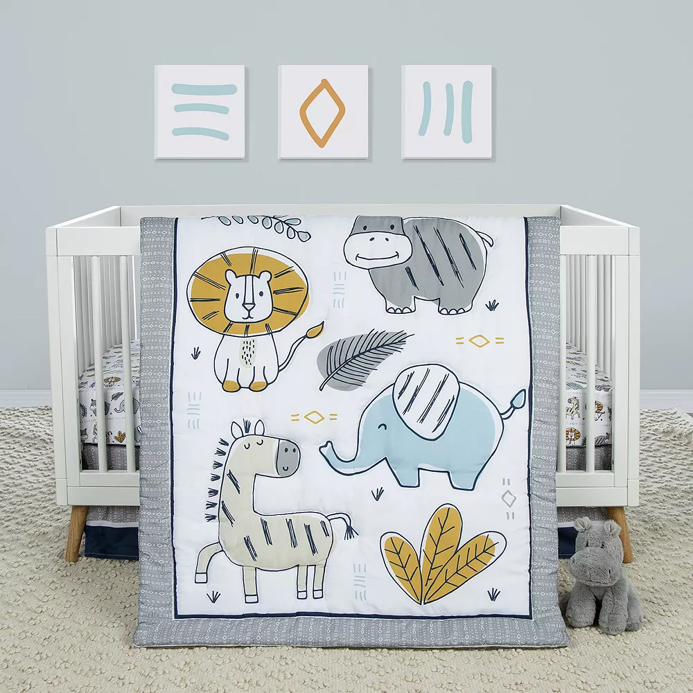 Sammy & Lou Zambia 4-Piece Crib Bedding Set 2 Sammy & Lou Zambia 4-Piece Crib Bedding Set - Image 2