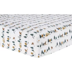 Trend Lab Forest Campers Flannel Fitted Crib Sheet