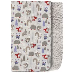 Trend Lab Winter Forest Faux Shearling Reversible Blanket -Baby World 5639134 ALT3