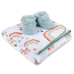 Fisher Price Fisher-Price Cloud Dreams Fleece Blanket & Booties Set