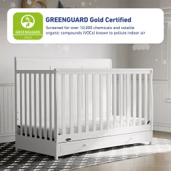 Graco Asheville 4-in-1 Convertible Crib With Drawer -Baby World 5671918 ALT12