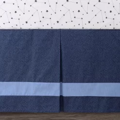 The Peanutshell Moonlight Blue 3 Piece Crib Bedding Set -Baby World 5688076 ALT3