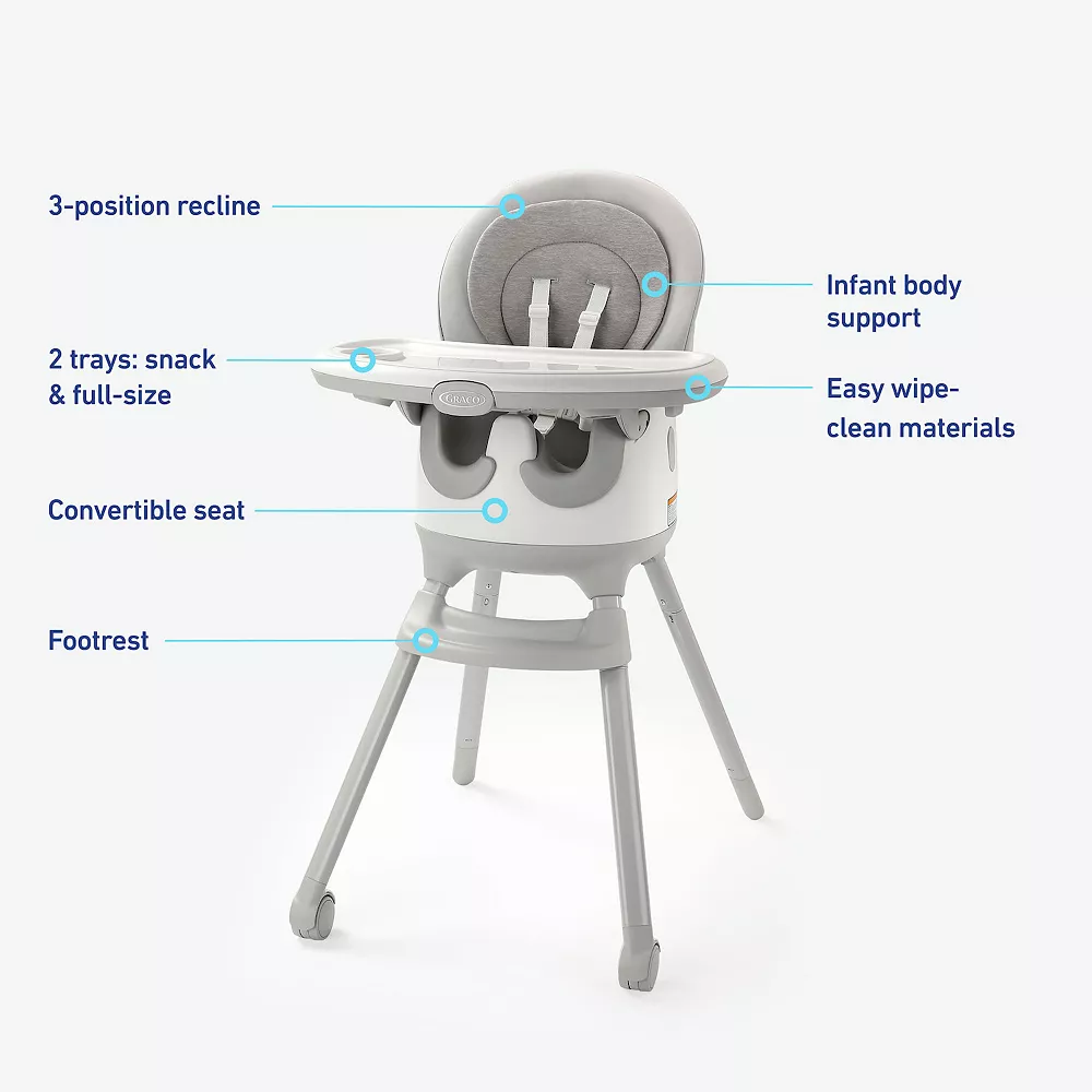 Graco Modern Cottage Collection Floor-2-Table 7-in-1 Highchair 5 Graco Modern Cottage Collection Floor-2-Table 7-in-1 Highchair - Image 5