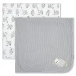 Just Born® 2-Pack Sloth Thermal Blankets