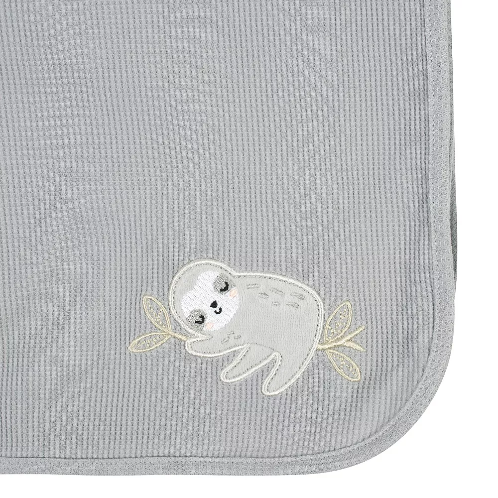 Just Born® 2-Pack Sloth Thermal Blankets 4 Just Born® 2-Pack Sloth Thermal Blankets - Image 4