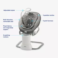 Graco Soothe My Way Swing With Removable Rocker -Baby World 5856684 ALT5